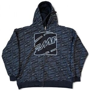 Vintage FMF AOP Sherpa Lined Hoodie Adult Size XL Jesse Pinkman Grunge Goth Y2K